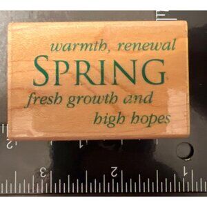 Hero Arts Wood Mounted Rubber Stamp Spring C3037
